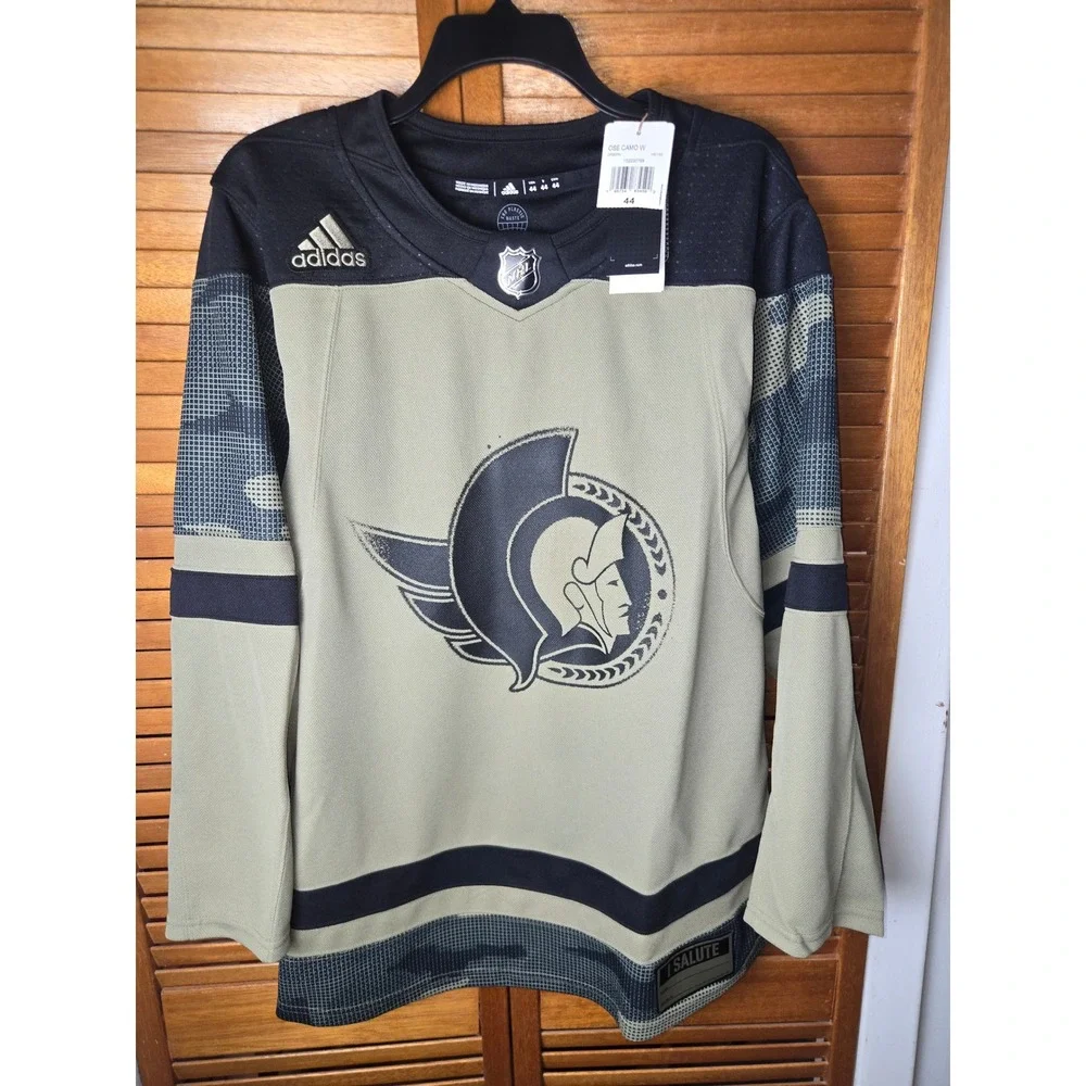 Ottawa Senators Adidas Military Appreciation Camo Jersey Mens Size 44